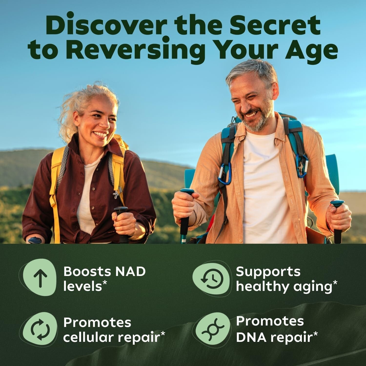 NAD+ Supplement for Anti Aging, Energy, Focus Booster Nicotinamide Riboside