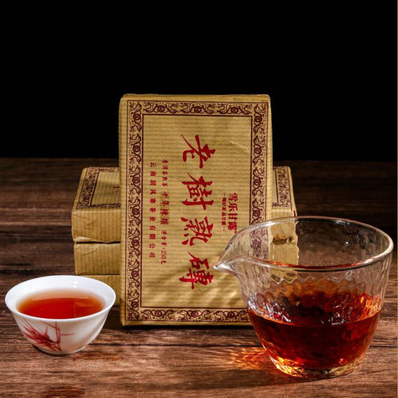 1000g Yunnan Ripe Puerh Brick Tea 10 Years Aged Pu-erh Cooked Tea Old Pu'er Tea Main image