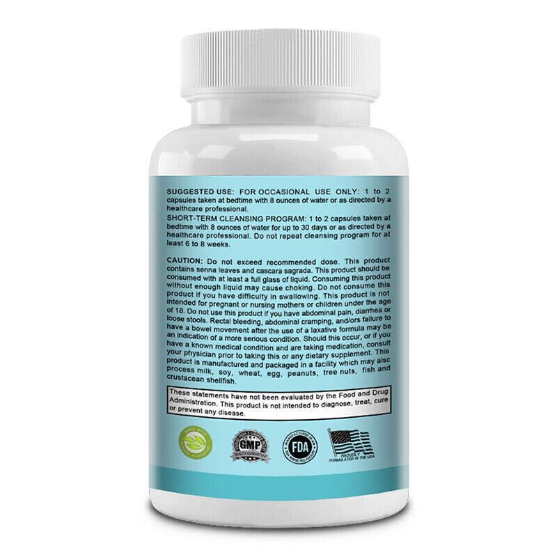 15 Day Cleanse Colon Cleansing Capsules Gut and Colon Support  30 Capsules