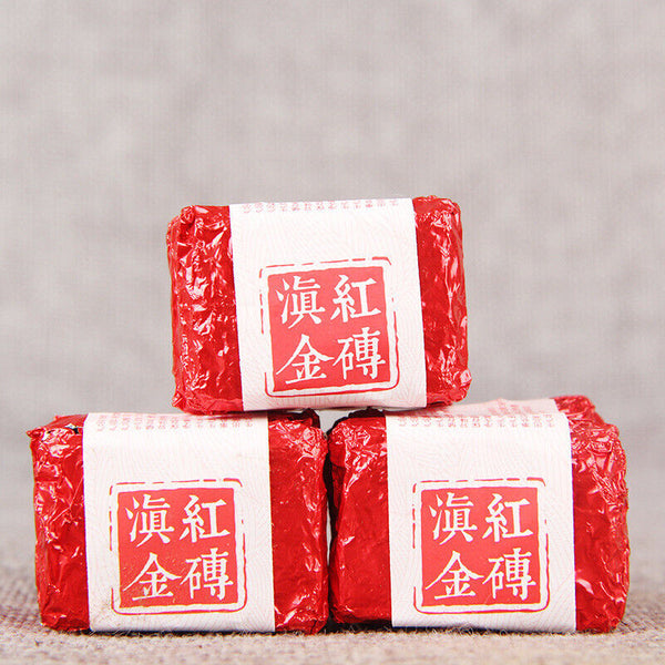TeaChina Yunnan Dian Hong Gold Tea Brick DianHong Kungfu Black Tea Mini Brick