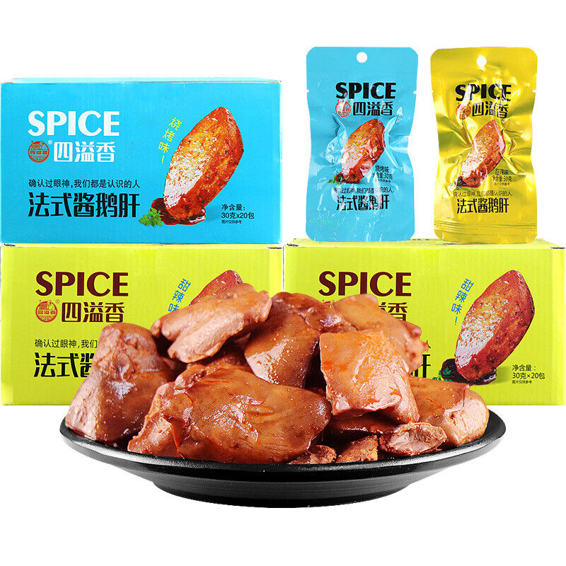 30g/bag French Sauce Goose Liver Instant Salted Goose Meat Cooked Food 法式酱鹅肝 卤味 Main image