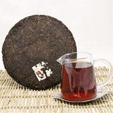 357g Yunnan Old Pu'er Ripe Tea Year Bulang Mountain Cooked Puerh Tea Cake