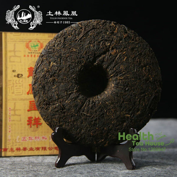TuLin "Long Feng Cheng Xiang" Five-Year Old Material Ripe Pu Erh Tea 357g