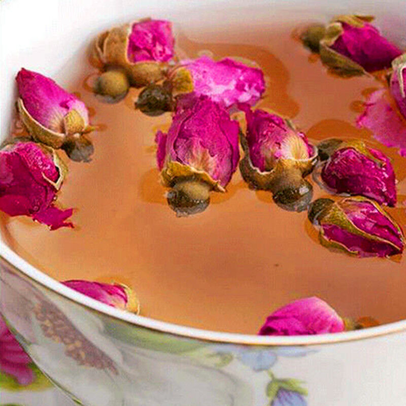 Thé de santé séché à base de plantes, bourgeons de roses rouges biologiques 50g