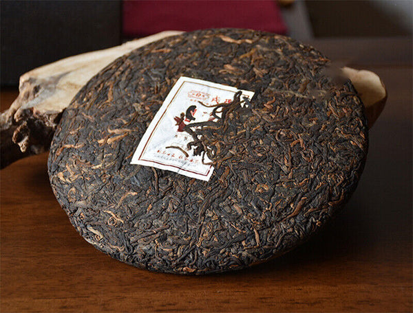 Mengku Rongshi Lincang Shu Puer Mu Ye Chun 3 Yr Aged Pu'er Ripe Puerh 357g