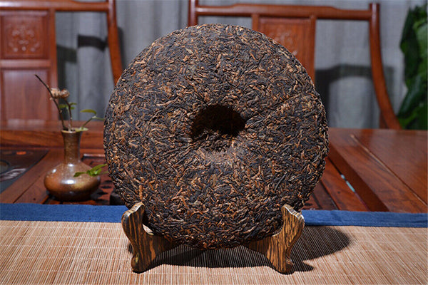 Qiao Mu Jin Zhen * Yunnan Puerh Golden Bud Pu-erh Tea Cake Ripe Puer Shu 357g