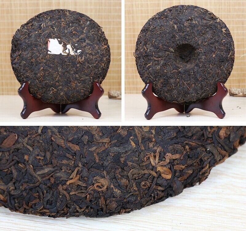 Ripe Puer Tea Cake 7590 Yunnan Qizibing Tea Aged Puer Tea Cake 357g/12.59oz