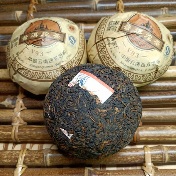 TAETEA V93 * Yunnan Menghai Dayi Puer Tuocha Ripe Pu'er Pu-erh Tuo Cha Tea