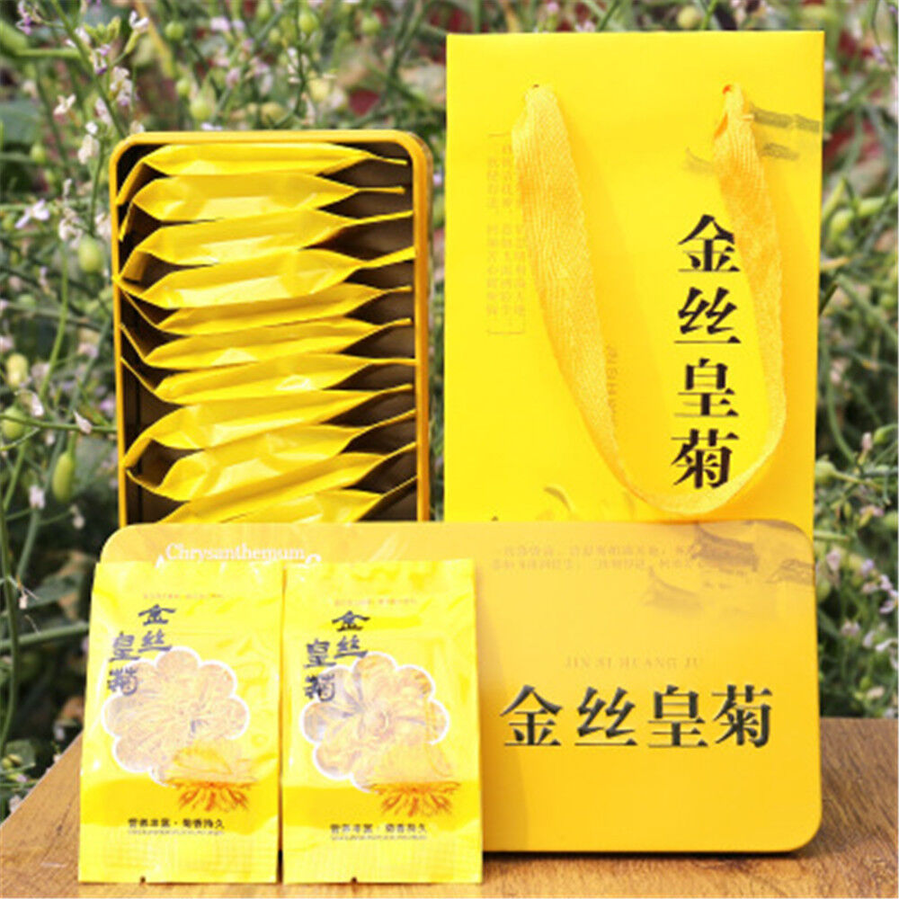 20pcs High Quality Gold Huang Ju Chrysanthemum A Large Cup of Organic Herbal Tea
