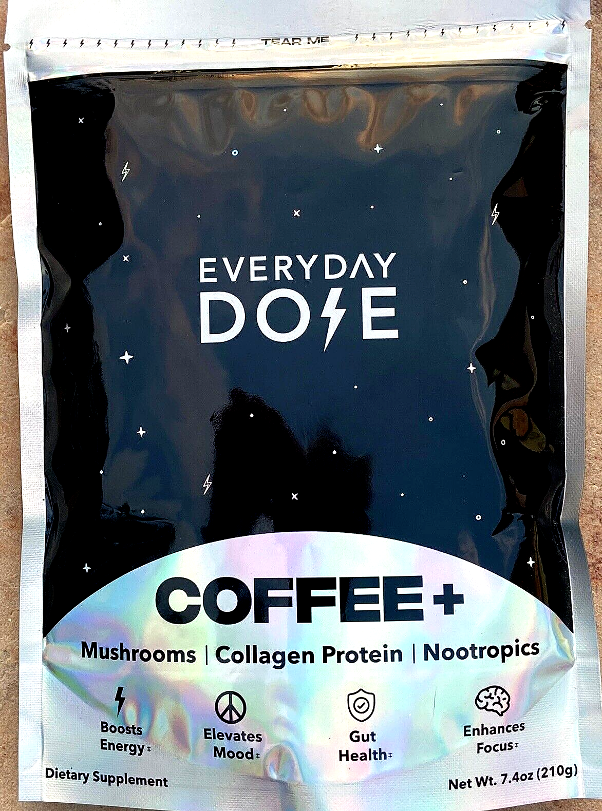 NEW SEALED Everyday Dose Mushroom Coffee Collagen for FOCUS,MOOD 210 gr / 7.4 oz Secondary image
