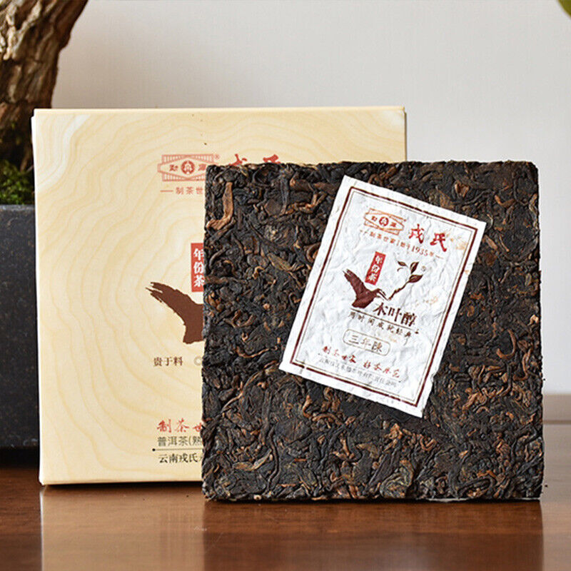 Mengku Rongshi Mu Ye Chun 3 Years Aged Pu'er Puer Ripe Pu-erh Tea Brick 60g