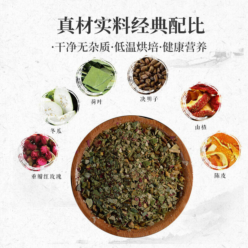 40 Pcs Herbal Teabags Includes Rose Lotus Leaf and White Gourd Slimming Tea Bag