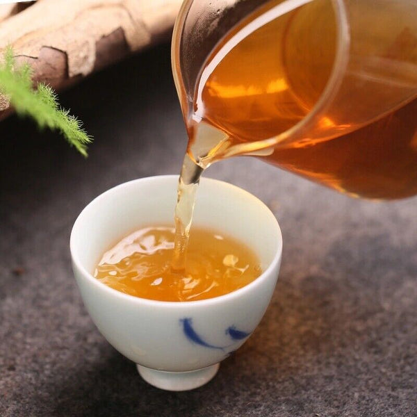 Kong Ming Shan Pressed Qizi Cake of Yiwu Classic Tea Puerh Puer Raw 357g