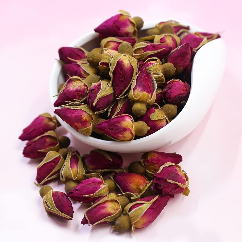 TEARELAE Dried Rose Buds - 100% Natural Dried Roses Edible Flowers 3oz/85g Secondary image