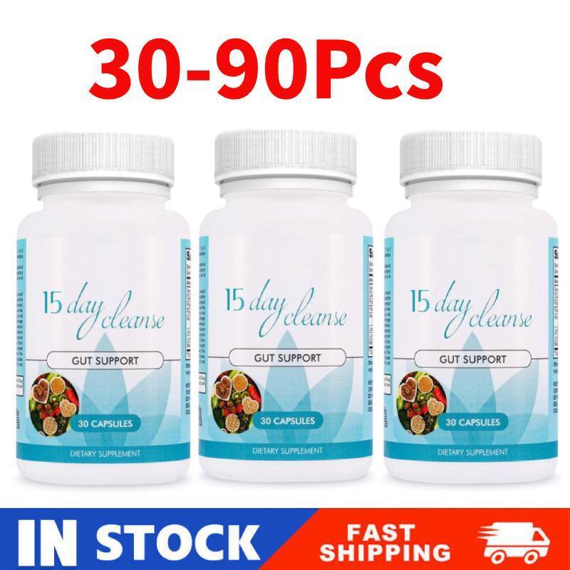 Gut and Colon Support 15 Day Cleanse Detox 30-90CAPSULES Non-GMO 1-3Pcs Secondary image