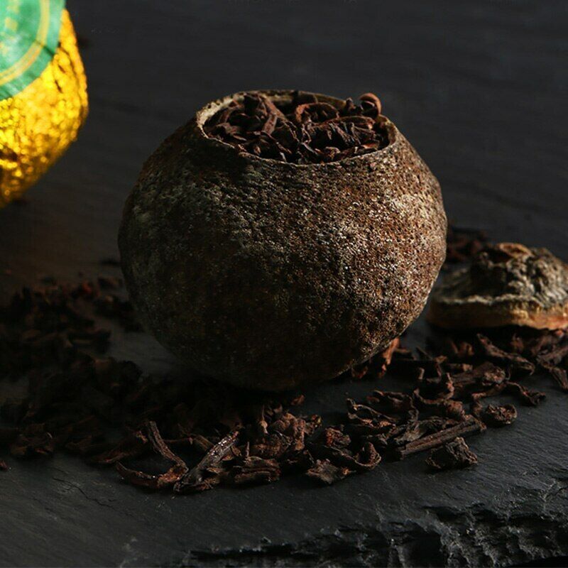 Shu Puer Dried Orangel Peel Ganpu Ripe Puerh Fruity Aroma Gift Packing 65g Secondary image
