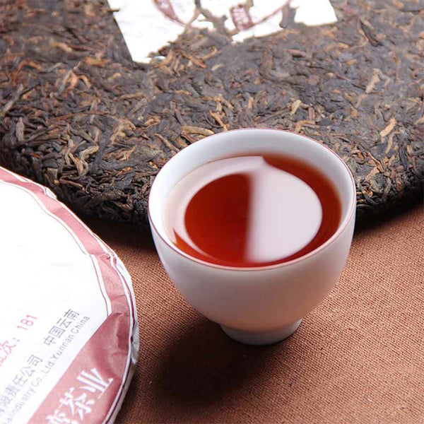New! HaiWan yr 9978 (batch 181) Lao Tong Zhi Old Comrade Ripe Puer Tea Cake