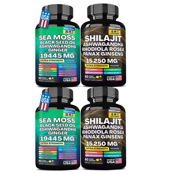 Dynamic Vitality Bundle Sea Moss Multivitamin & Shilajit Power Combo