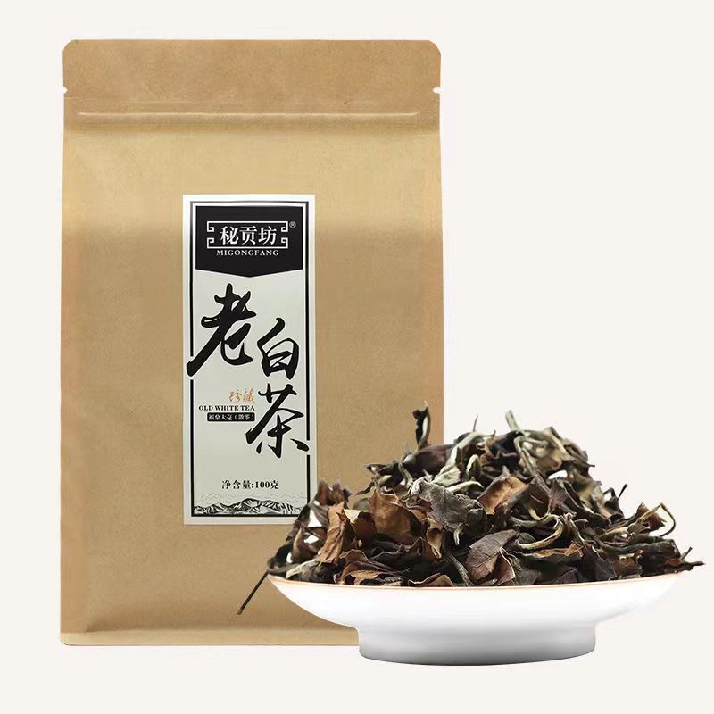 100g Shoumei Organic Old White Tea Fuding White Tea Loose Leaf Healthy Drink Tea Main image