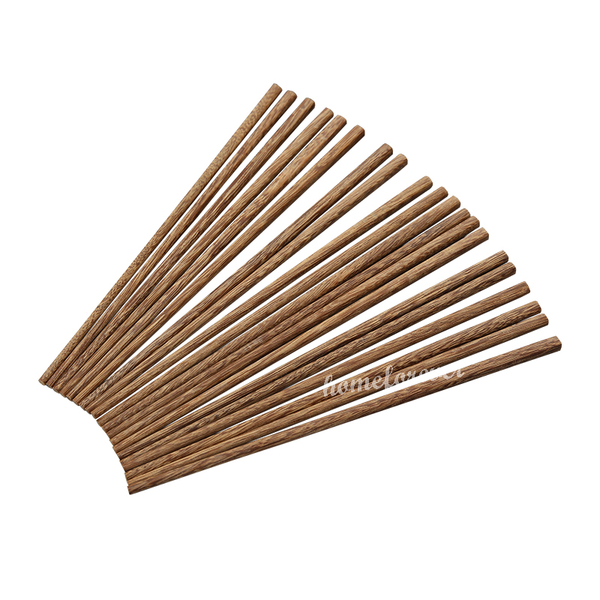 10 Pairs Natural Wenge Wood Chopsticks Chinese Kitchen Tools 中国天然鸡翅木筷子