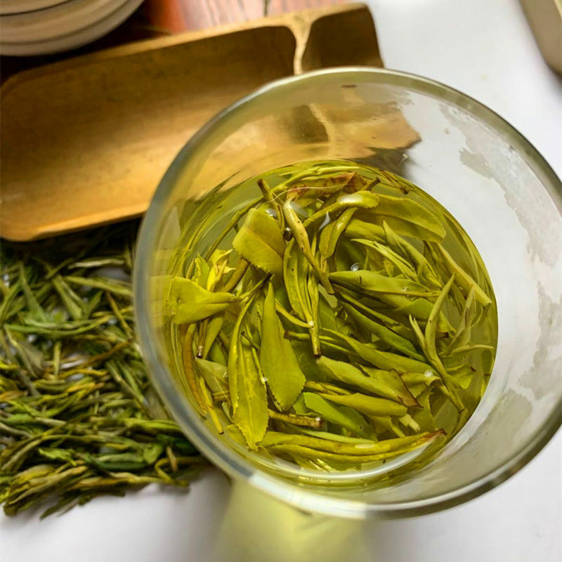 Chinese Anji Jin Ya Green Tea An Ji Golden Buds Bai Cha