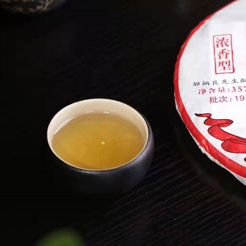 Strong-flavor *  HAIWAN Old Comrade 7548 Pu-erh Tea Cake Raw Puer 357g 191