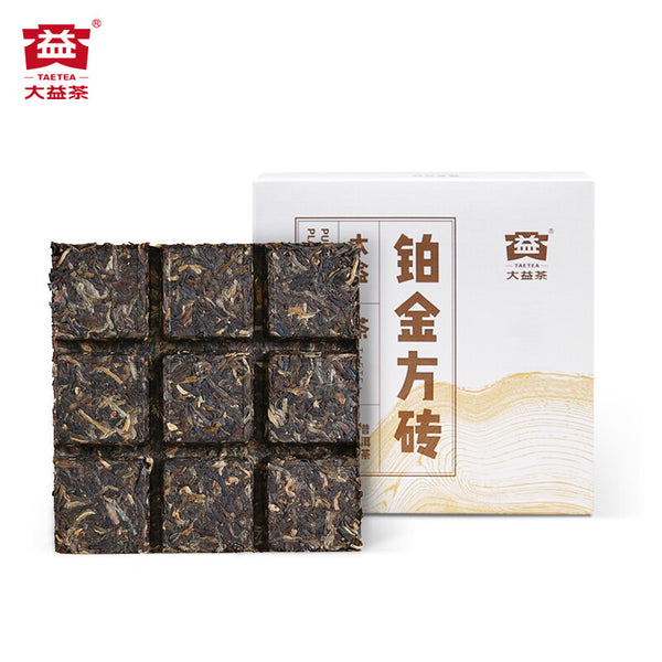 Pu'er Tea Cubes Platinum *  Menghai Dayi Brick Raw Shen Puer Pu-erh Tea 240g