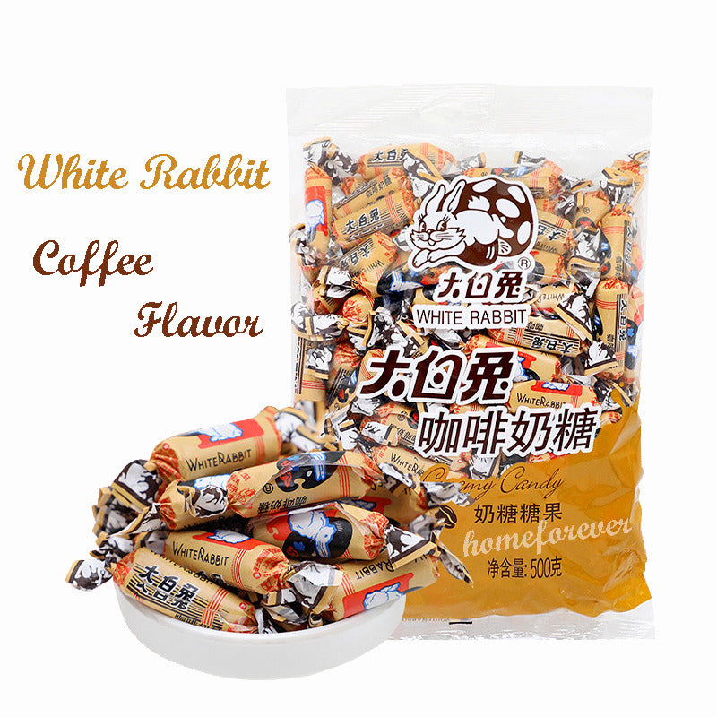500g White Rabbit Creamy Candy Coffee Flavor 大白兔奶糖咖啡味