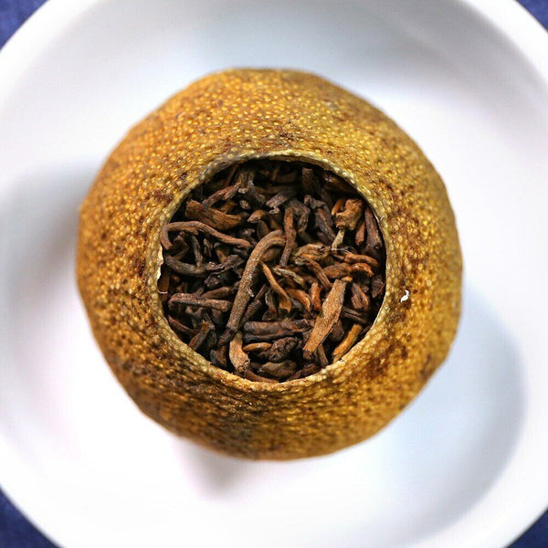 XinHui "Chen Pi" Shu Puerh Tea Tangerine Peel Ripe Puer Tea 100g