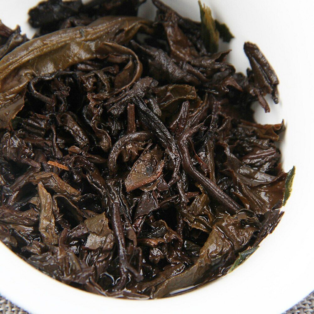 357g Menghai Glutinous Rice Fragrant Ripe Puer Tea Top Qi Zi Bing Shu Puerh Tea