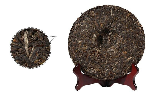 Menghai BA JIAO TING 7540 Pu-erh Tea Cake 357g Raw Pu'er Tea Qi Zi Cake