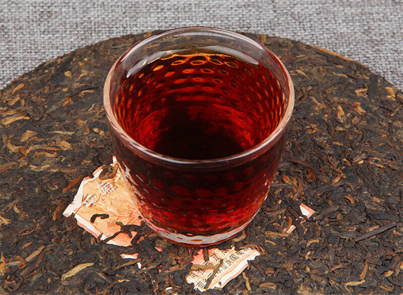 Puwen YUNYA Puer Ripe Pu-erh "Phoenx" Feng Bing Shu Puerh Tea Cake 400g