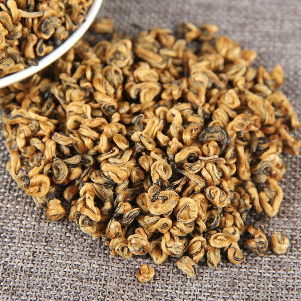 TeaYunnan Golden Spiral Chinese Black Tea Dianhong Red Single Bud Red Tea 250g Main image