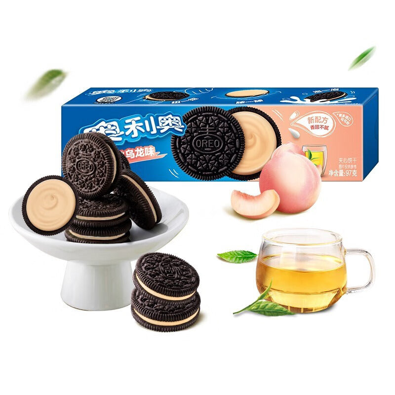 Oreo Peach & Oolong Chinese Flavor Sandwich Cookies Biscuit 97g 奥利奥白桃乌龙味夹心饼干中国口味 Main image