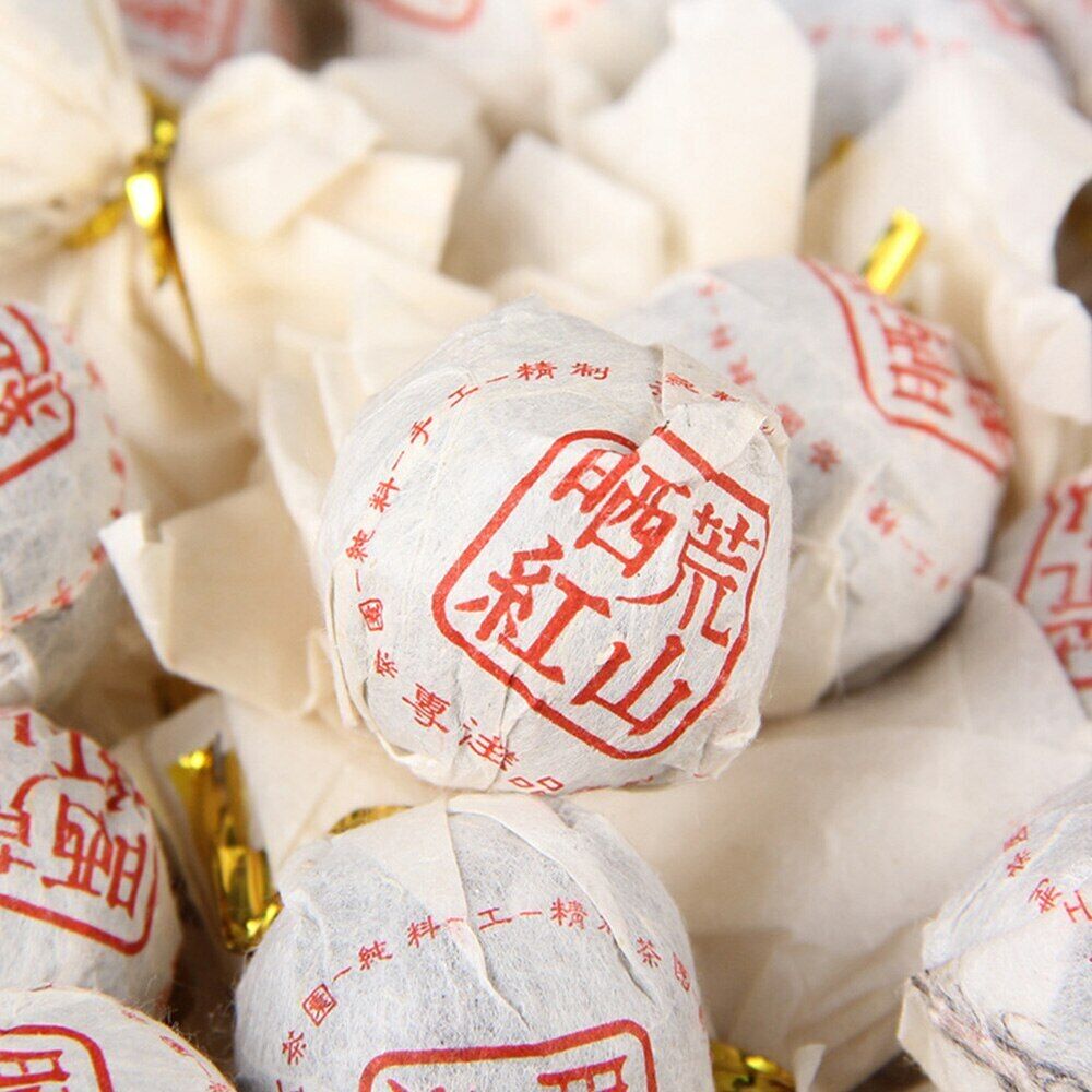 TeaYunnan Wild Tree Black Tea Barren Mountain Handmade Dragon Pearl 100g Secondary image