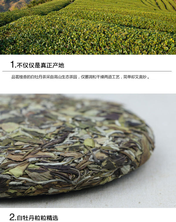 Premium Fujian Bai Mu Dan White Peony Fuding Bai Cha China White Tea Cake 350g