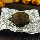 /Mini Puer Ripe Tuocha Gold Tin Foil Packing Shu Pu'er Tea Gift 75g