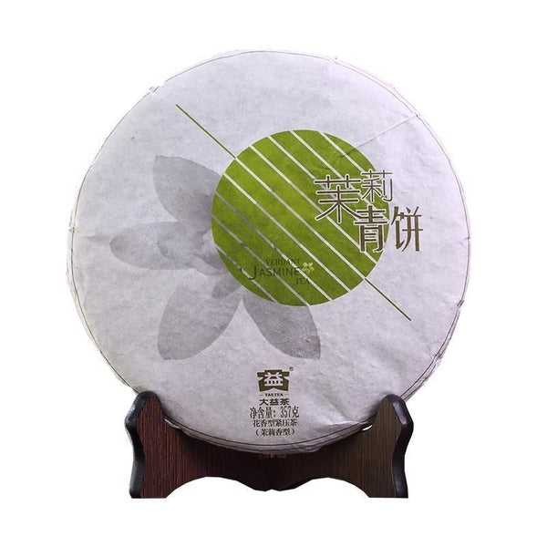 CIFbuy 2013 Menghai TAETEA VERDANT Jasmine Dayi Puer Tea Pu-erh Green Cake 357g Raw
