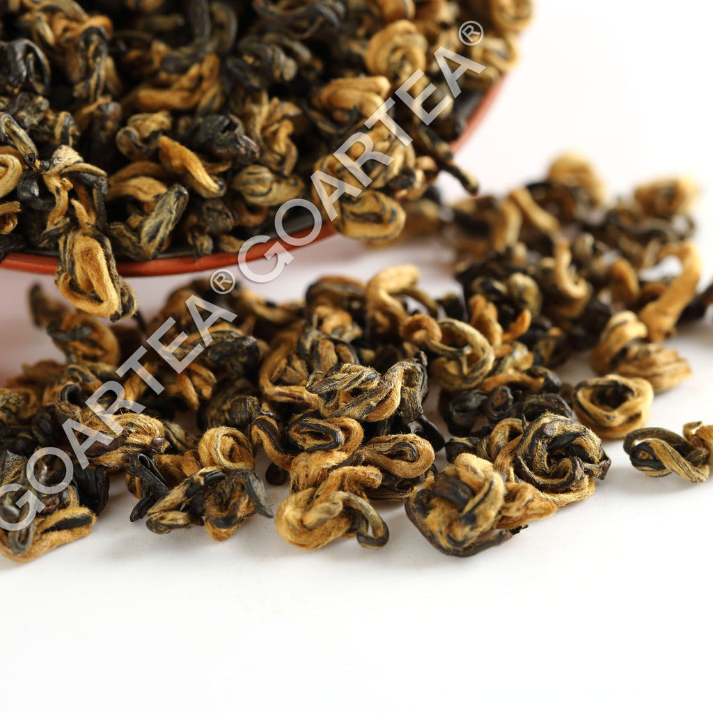 TeaHELLOYOUNG Supreme Yunnan Black Tea Fengqing Dian Hong Dianhong Snail Golden Bud