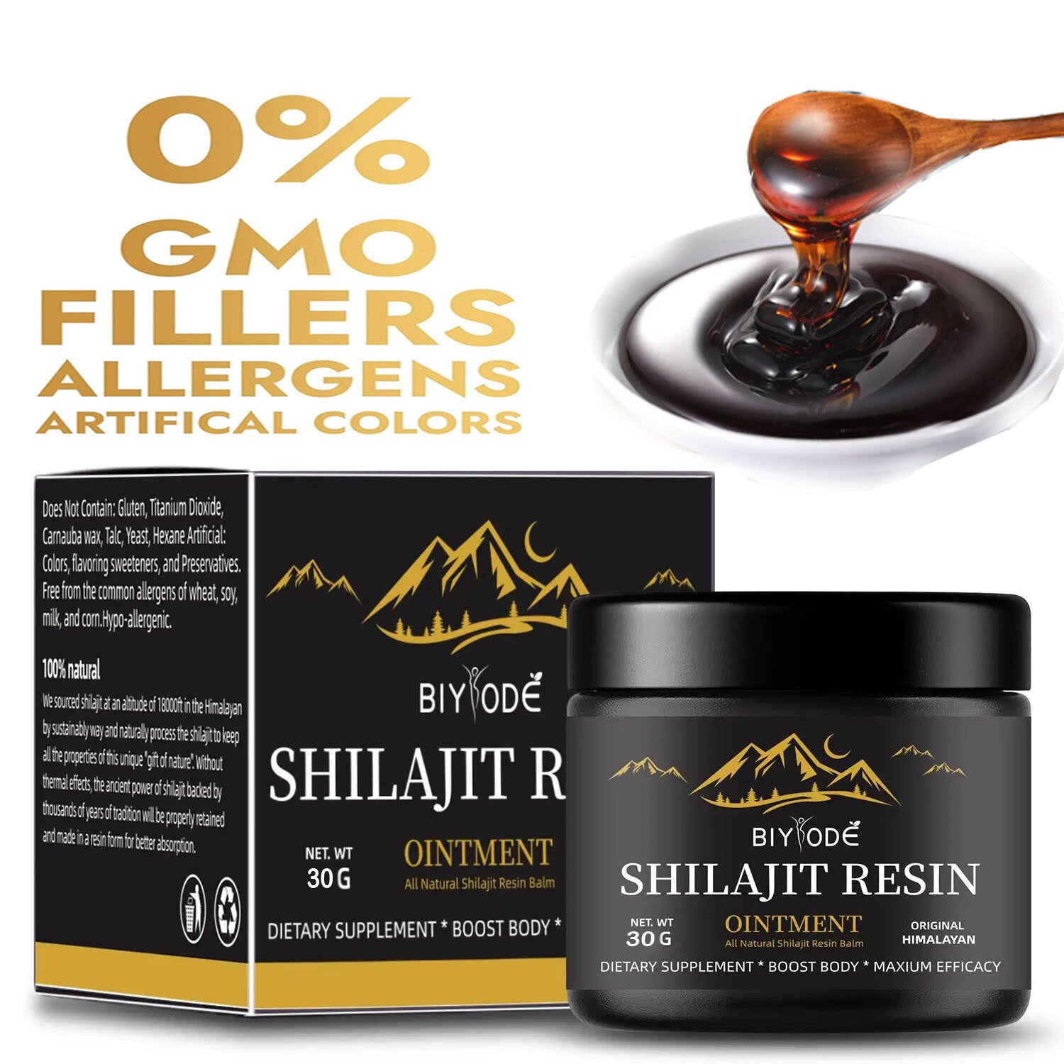 100% Organic Shilajit Soft Resin Highly Potent Fulvic Acid Himalayan Pure Main image