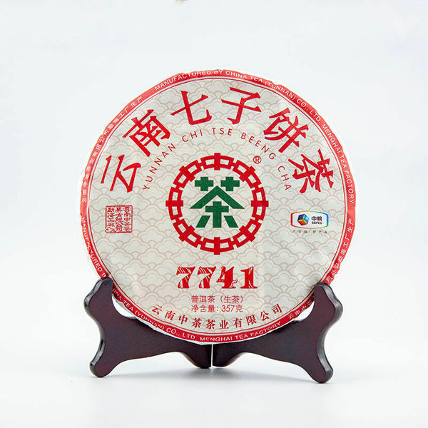 /Classic 7741 Raw Pu-erh Sheng Cha 357g Cake Zhongcha Pu'er Puer Tea