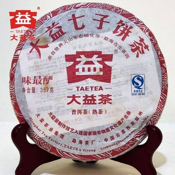 TAETEA Ripe Puer Tea Batch 101 Dayi "Wei Zui Yan" Shu Puerh Tea Cake 357g