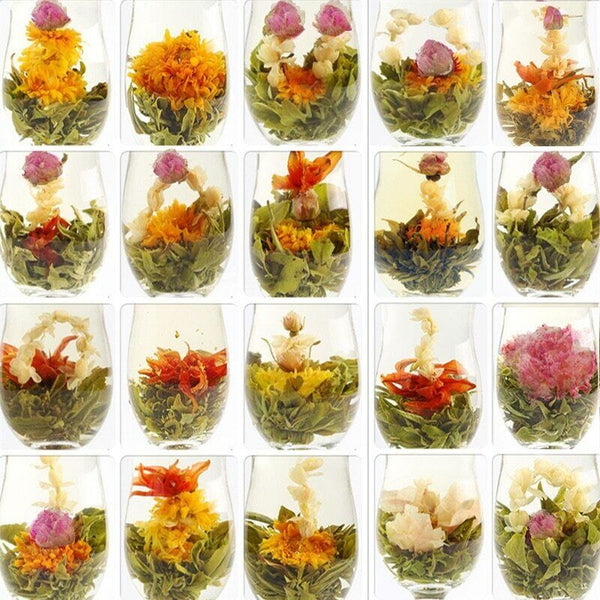 Artistic Blossom Flowers Tea Blooming Tea Balls 20 Pcs Blooming Tea Green Tea