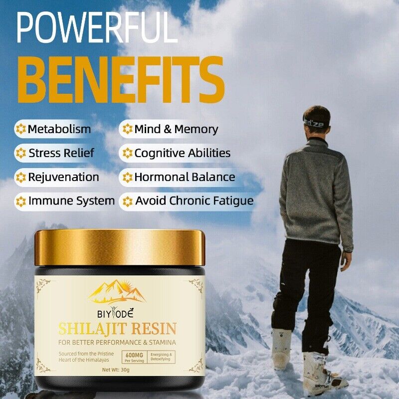 Himalayan Organic 100% Pure Shilajit, Soft Resin, Extremely Potent, Fulvic Acid-