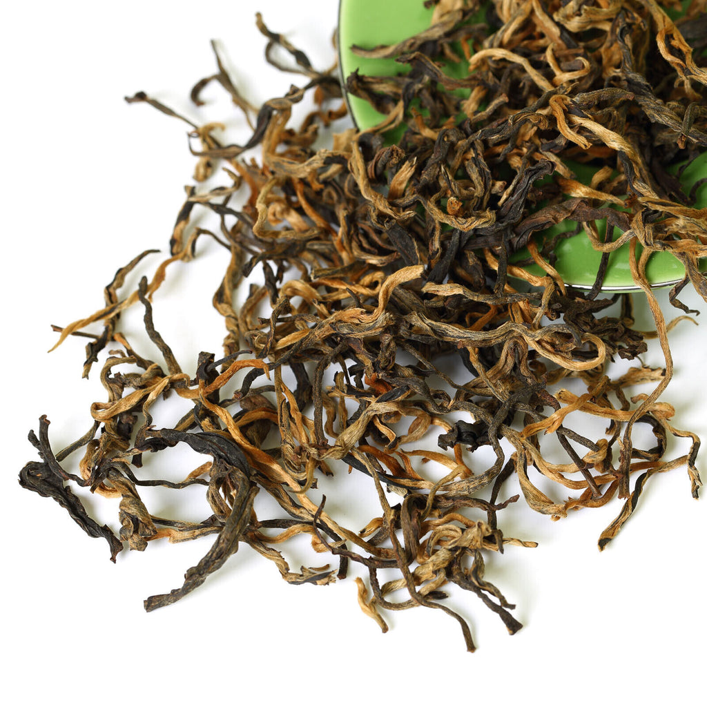 TeaHELLOYOUNG Premium Yunnan Black Tea Fengqing Dian Hong Dianhong Golden Buds