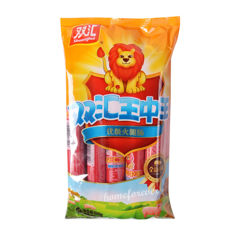 Shuanghui Ham Sausage 60g x 10Pcs Chinese Snack Specialty Food双汇优级火腿肠 60克x10支 Main image