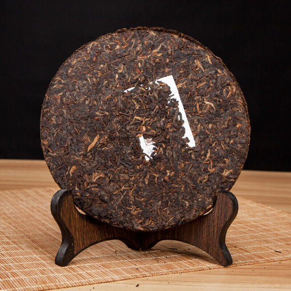T8663 * Xia Guan Round Iron Cake Pu-erh Tea  357g Ripe Puer Shu Tea