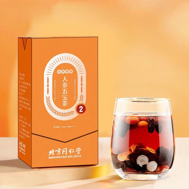 175g Chinese Herbal Tea Ginseng Chinese Wolfberry Maca Five Treasure Herbs Tea Main image