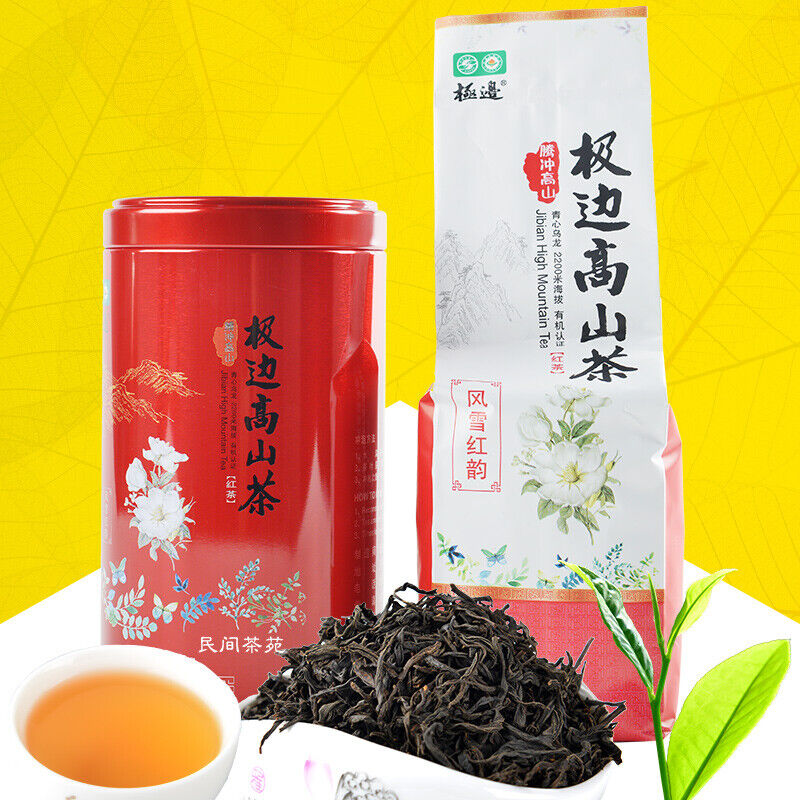 Yunnan Teng Chong High Mountain JIBIAN Organic Black Tea FENG XUE HONG YUN 100g Main image