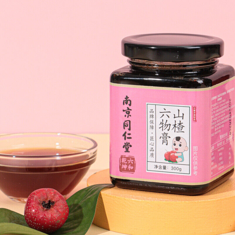 同仁堂山楂六物膏鸡内金儿童款宝宝调理脾胃300g TongRenTang Hawthorn Liuwu Paste